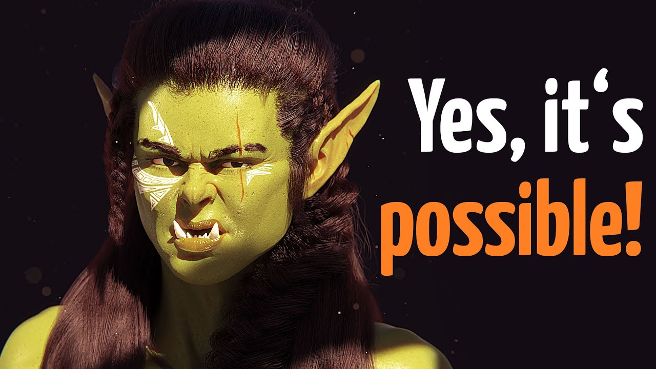 Как создать РЕАЛИСТИЧНЫХ персонажей в Blender за 4 минуты