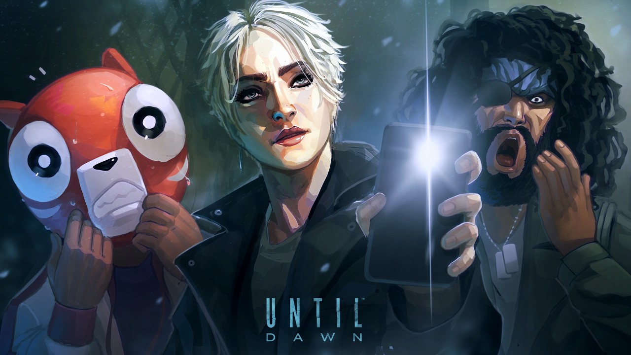 Команда играет в Until Dawn