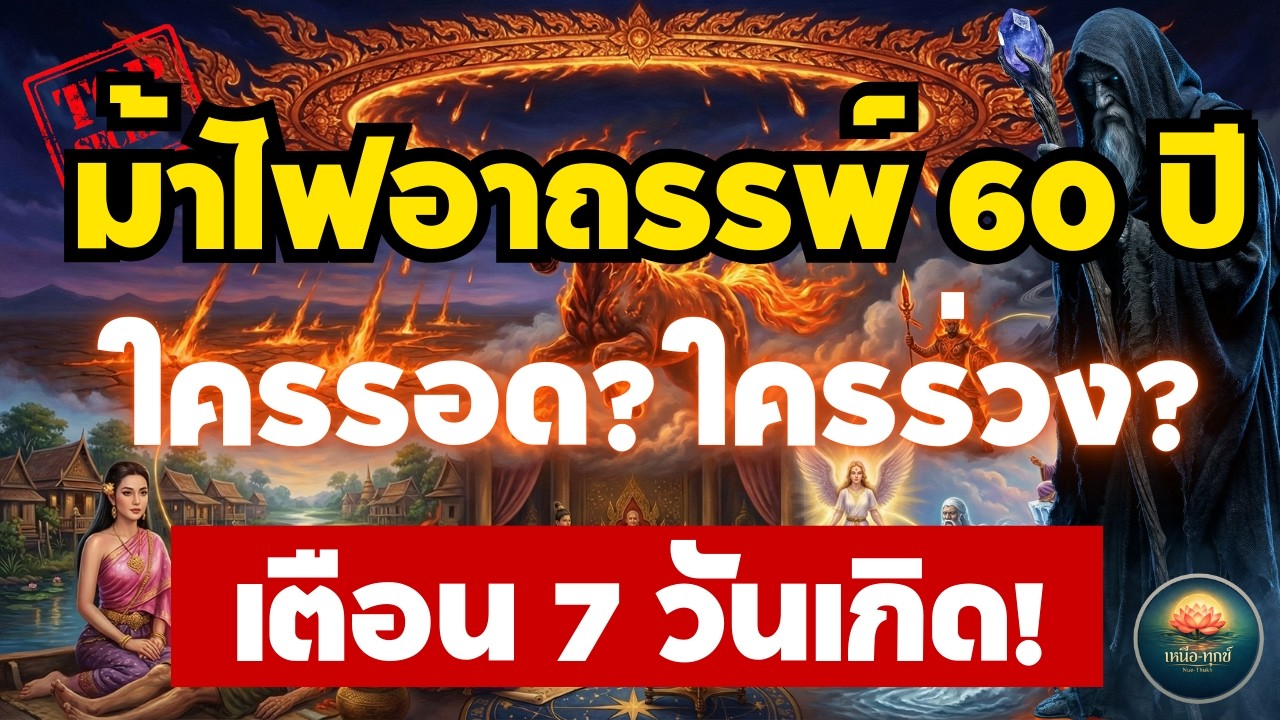 ดวงปี 2569 ปีม้าไฟ ใครรอดใครร่วง? 7 อันดับวันเกิดดวงแข็ง รวยพลิกฟ้า ฟังธรรมะก่อนนอน