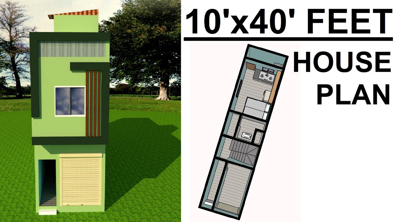 10' X 40' FEET HOUSE PLAN /GHAR KA NAKSHA 10 feet by 40 feet/1BHK PLAN/400 Sq Ft Ghar ka Plan/FRONT