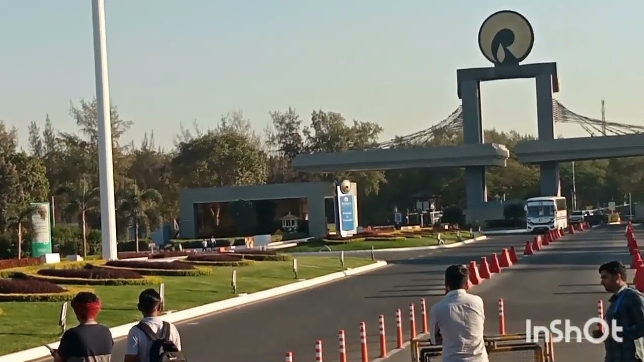 beautiful entry gate of world largest refinery in India @greatest in the world class