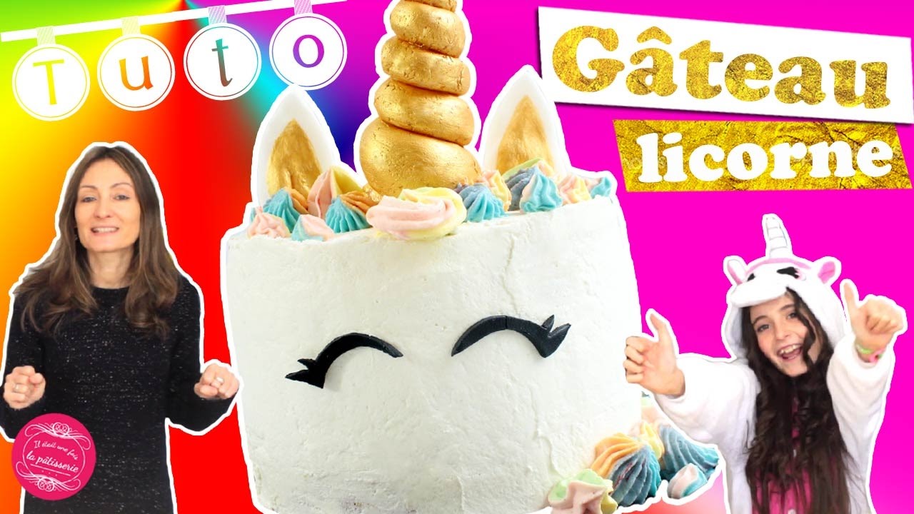 🦄 Gâteau licorne tellement bon !! {recette / tuto} 🦄