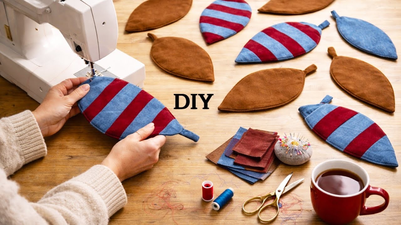 Don't throw away fabric scraps! Make them really quickly and use them everywhere! 