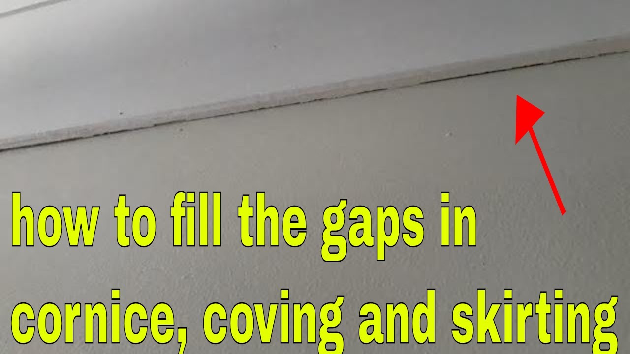 How to fill in gaps and cracks - coving, baseboards, cornice and trim
