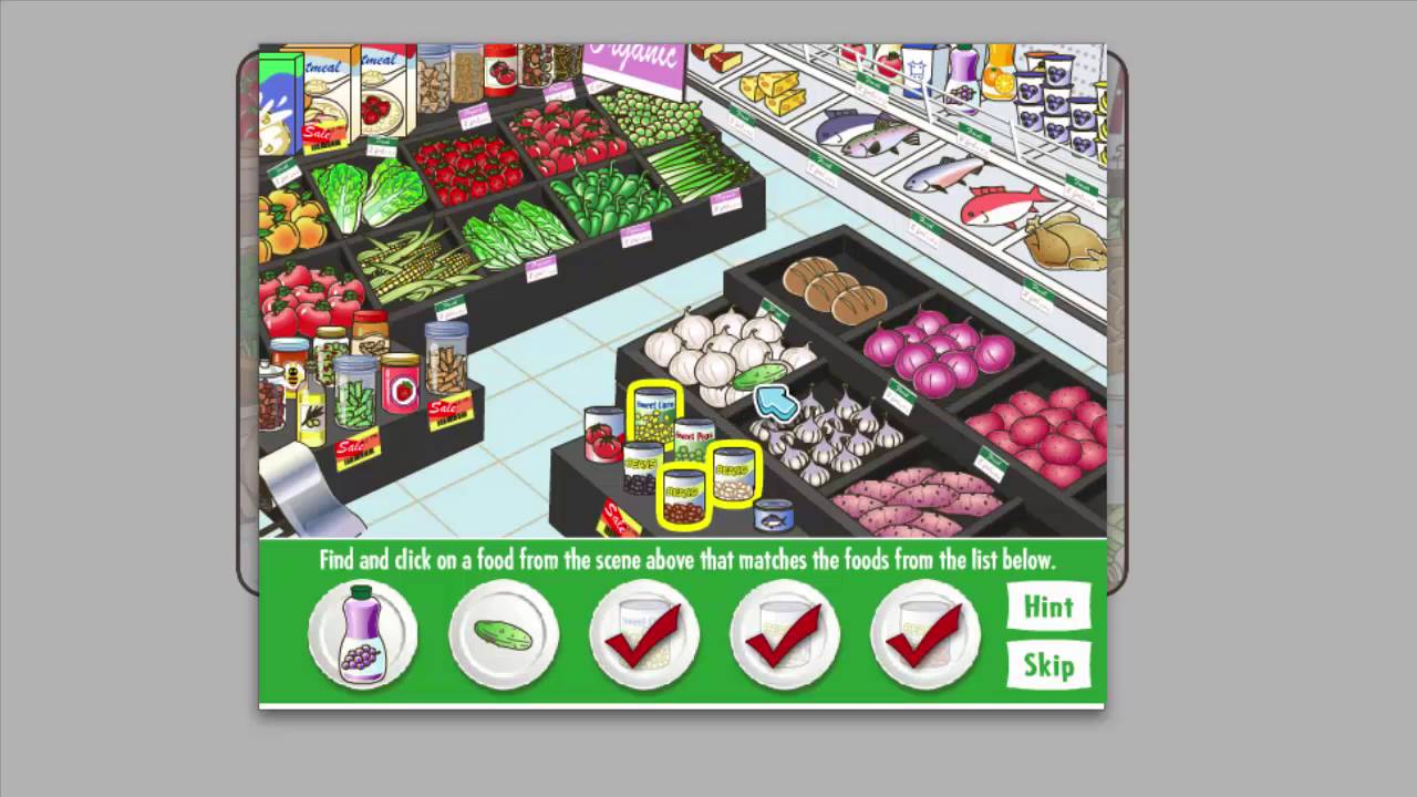 BabyGame ♘ Healthy Food Hunt Game for Kids - Game videos for kids