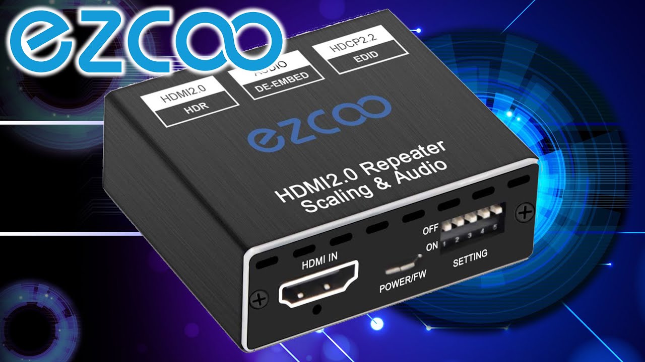 ezcoo HDMI Audio Extractor [4K@60 Hz 4:4:4, HDCP 2.2, HDR] Embed SPDIF Optical 5.1CH