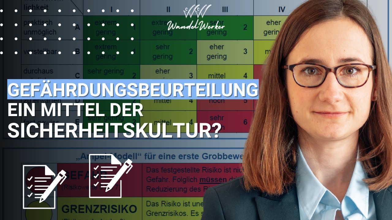 Gefährdungsbeurteilung als Werkzeug für eine Sicherheitskultur