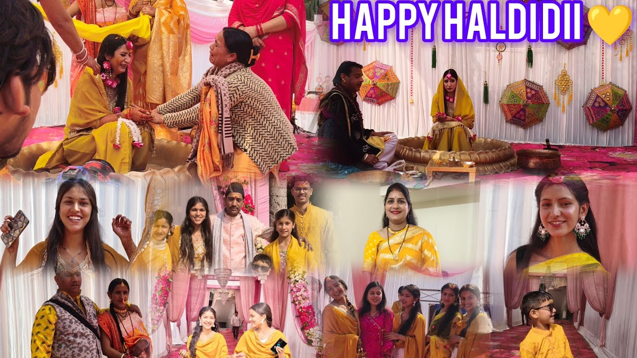 Dii ki haldi (part 2) #haldi #vlog #funny 