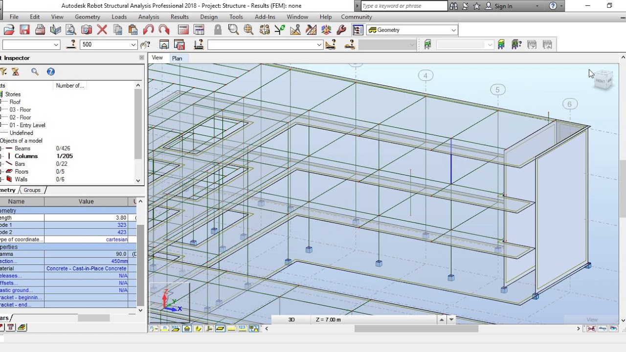 35- Robot Structural Analysis Professional  Fixing material warning and error