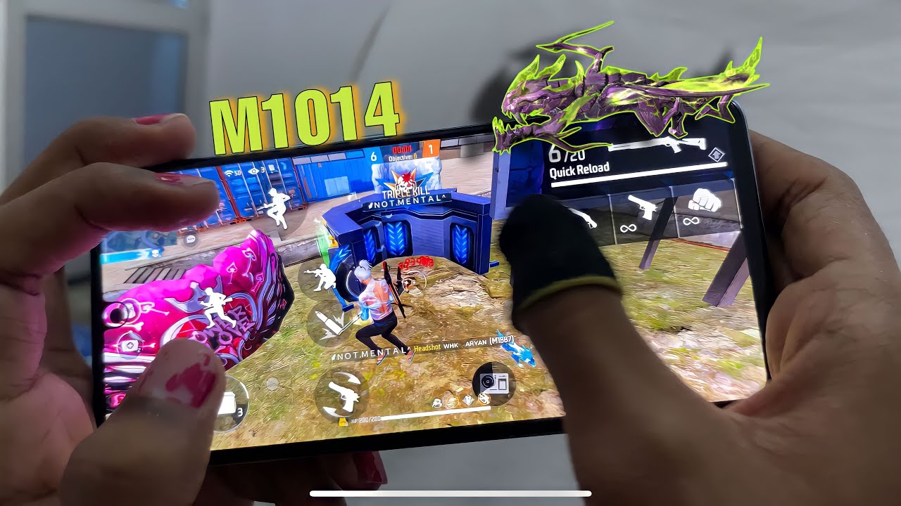 Free fire Handcam! Redmi note 10s  three finger 👽gameplay