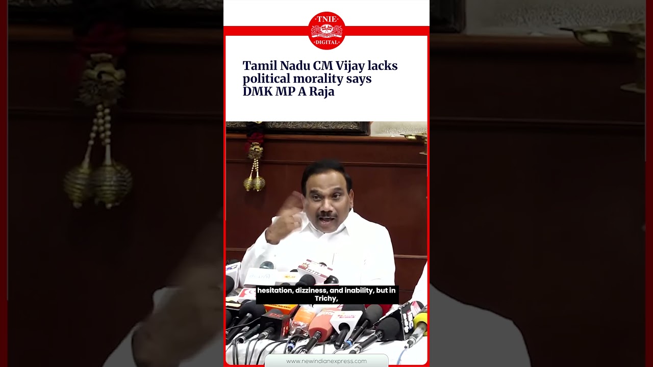 'CM Vijay lacks political morality': A Raja's sharp attack on Tamil Nadu CM