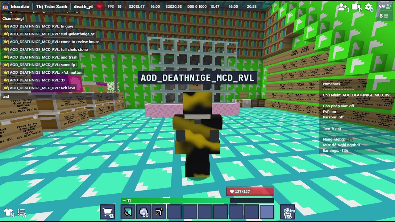 Wellcome to bloxd io i am DEATHNIGE