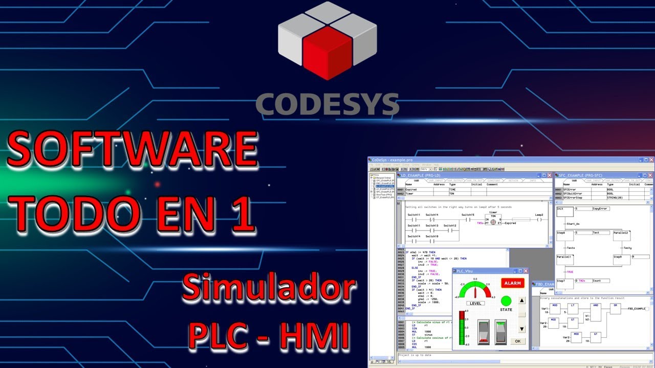 🕹️ Como PROGRAMAR y SIMULAR en ⌨️ CODESYS 💻PLC y HMI || Software GRATIS