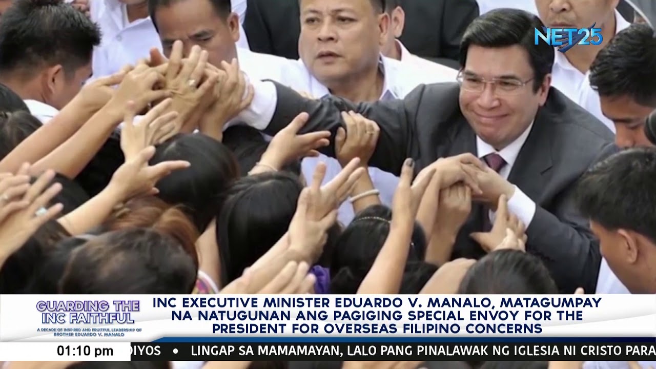 INC Exec.Min. EVM, matagumpay na natugunan ang pagiging special envoy for overseas Filipino concern