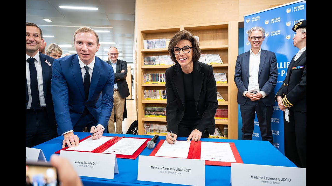 Visite de Rachida Dati, Ministre de la Culture, à Rillieux-la-Pape