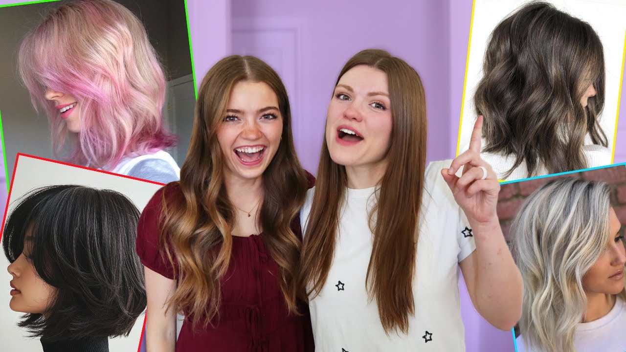 Coloring & Cutting our Hair for Fall!