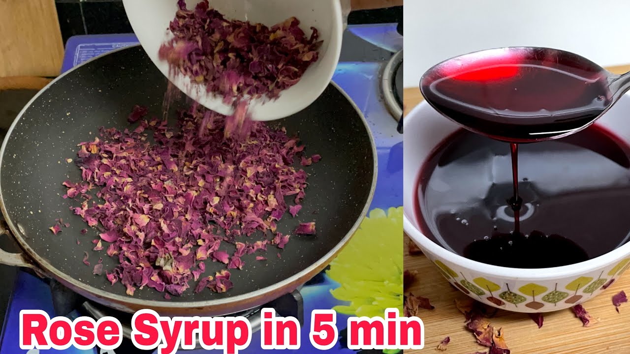 Homemade Rose Syrup | Rose Syrup Recipe |  गुलाब का शरबत घर पर बनाने का एकदम नया तरीका