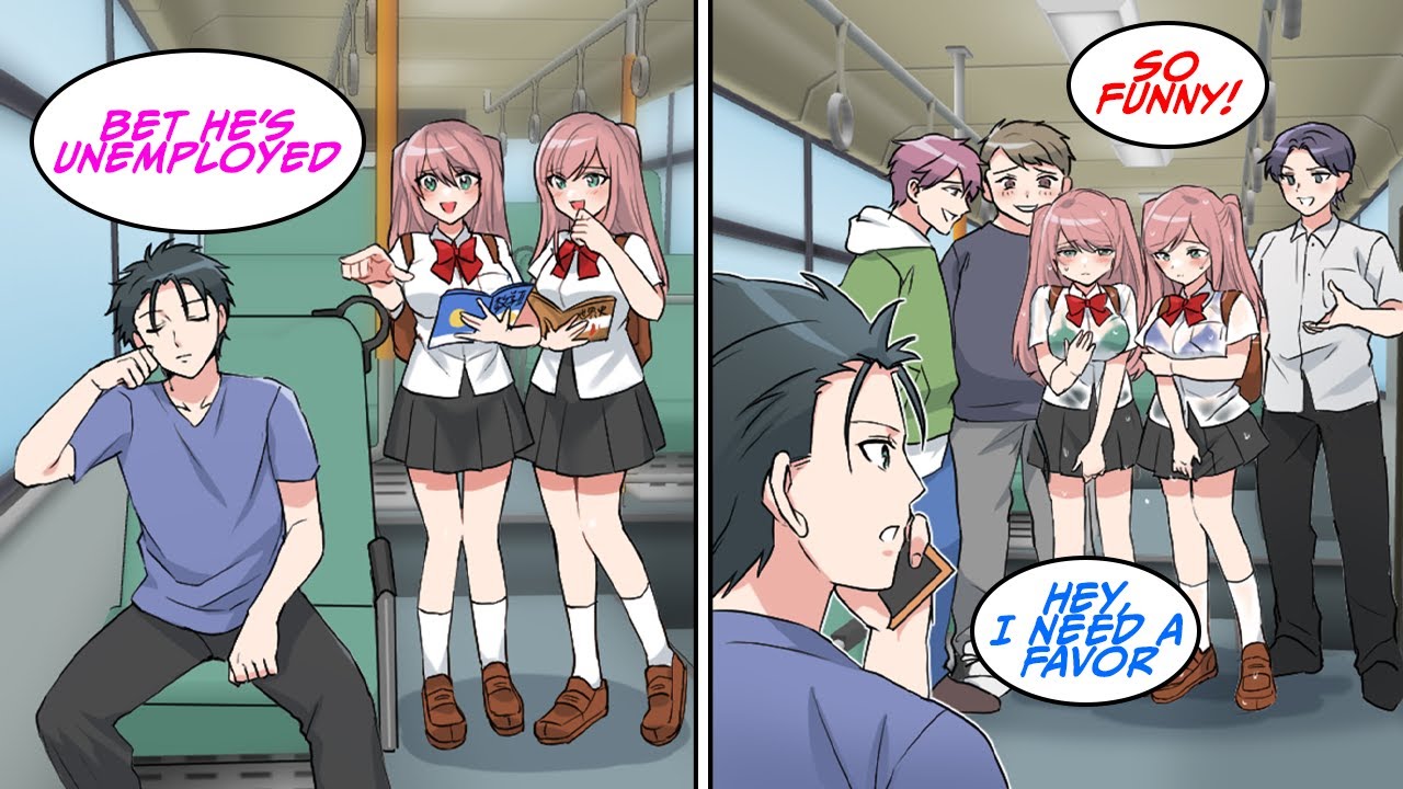 These beautiful twin girls thought I was a NEET... But when they got in trouble I... [Manga Dub]