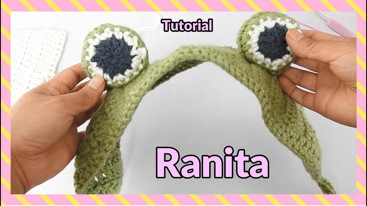 Tutorial orejeras de ranita 🐸 a crochet | diadema | gorro de rana acrochet