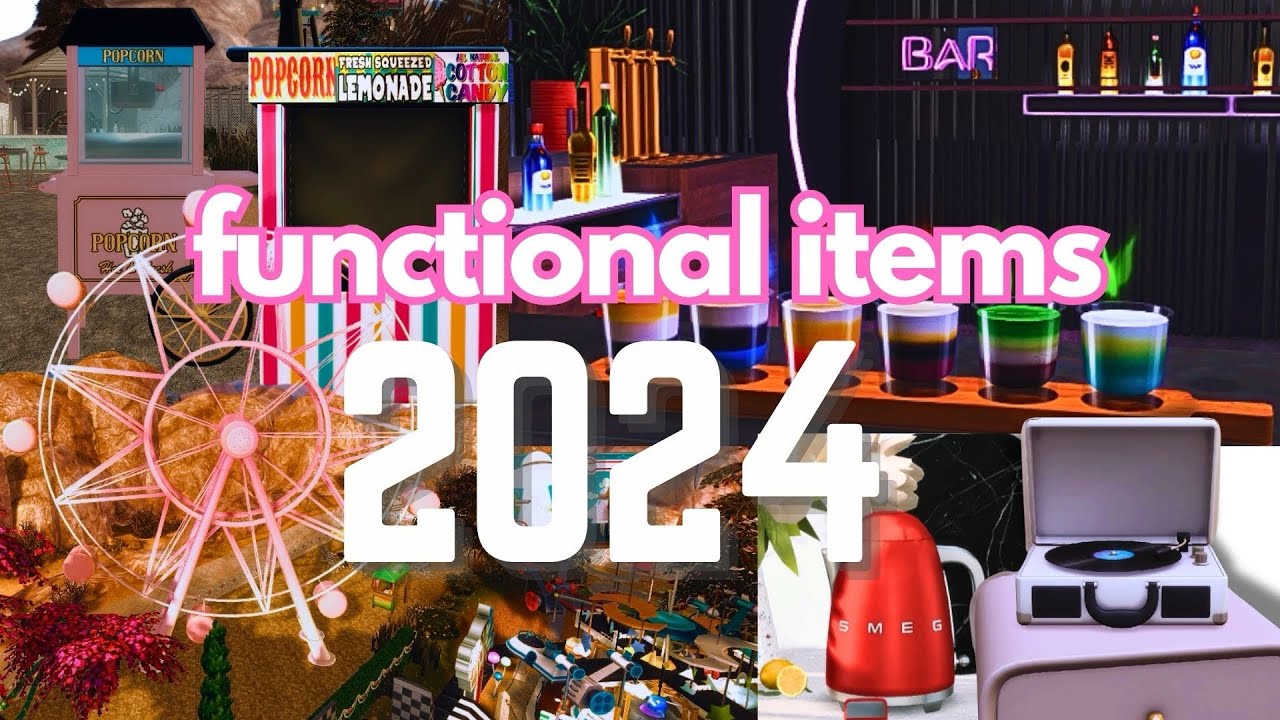 🛍️✨25+ FUNCTIONAL ITEMS 2024✨| SIMS 4