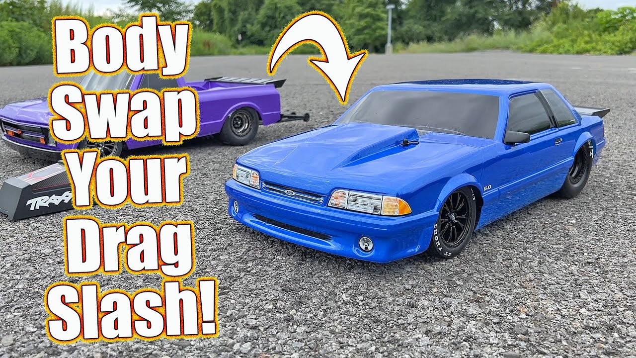 Ford 5.0 Mustang Body For Your Traxxas Drag Slash RC Car!