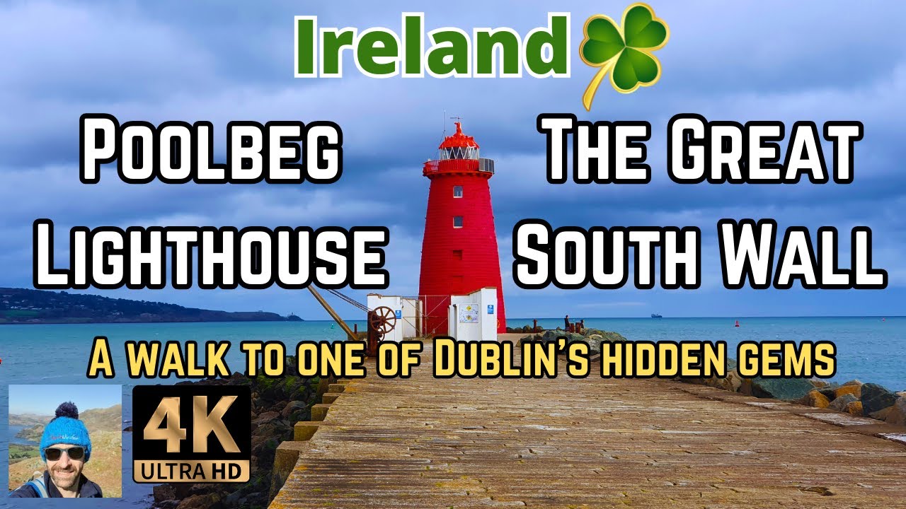 Looking for FREE things to do in DUBLIN? The GREAT SOUTH WALL and POOLBEG LIGHTHOUSE Walk | 4K