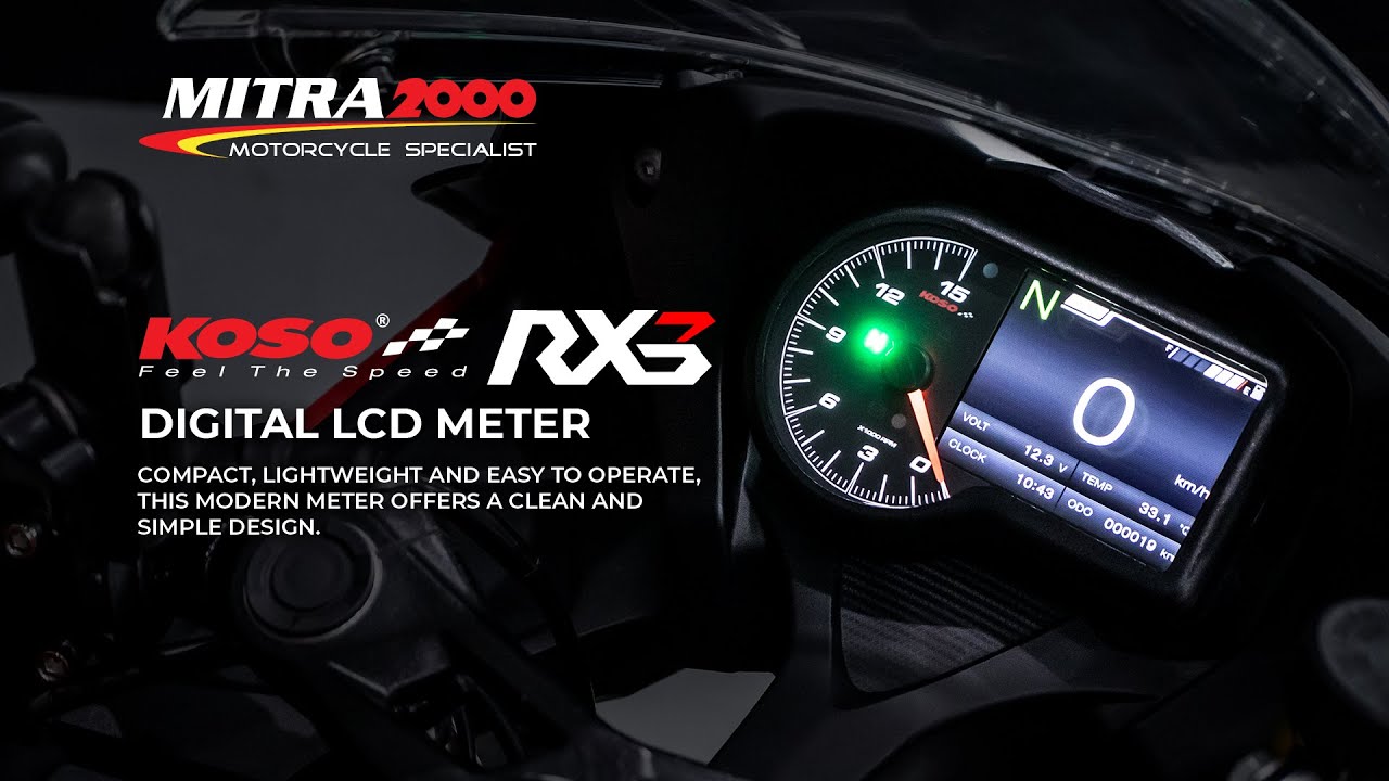 KOSO Digital LCD Meter RX3