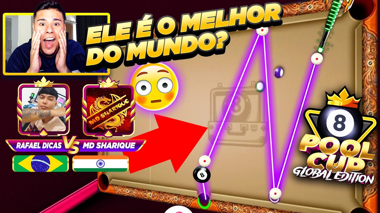 BRASIL COLOCANDO O GRINGO PRA M4M4R! RAFAEL DICAS x MD SHARIQUE - POOL CUP GLOBAL EDITION
