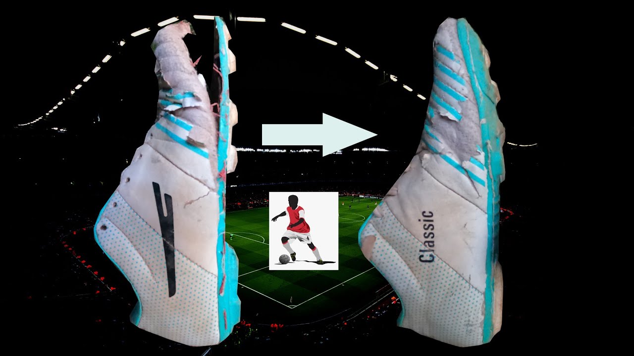 How to repair football boots | using awl sewing repair tool |at home |stitching boots | shoes repair