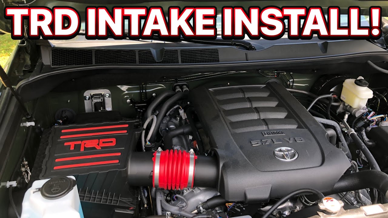 Installing The TRD Intake On A 2020 Toyota Tundra TRD PRO