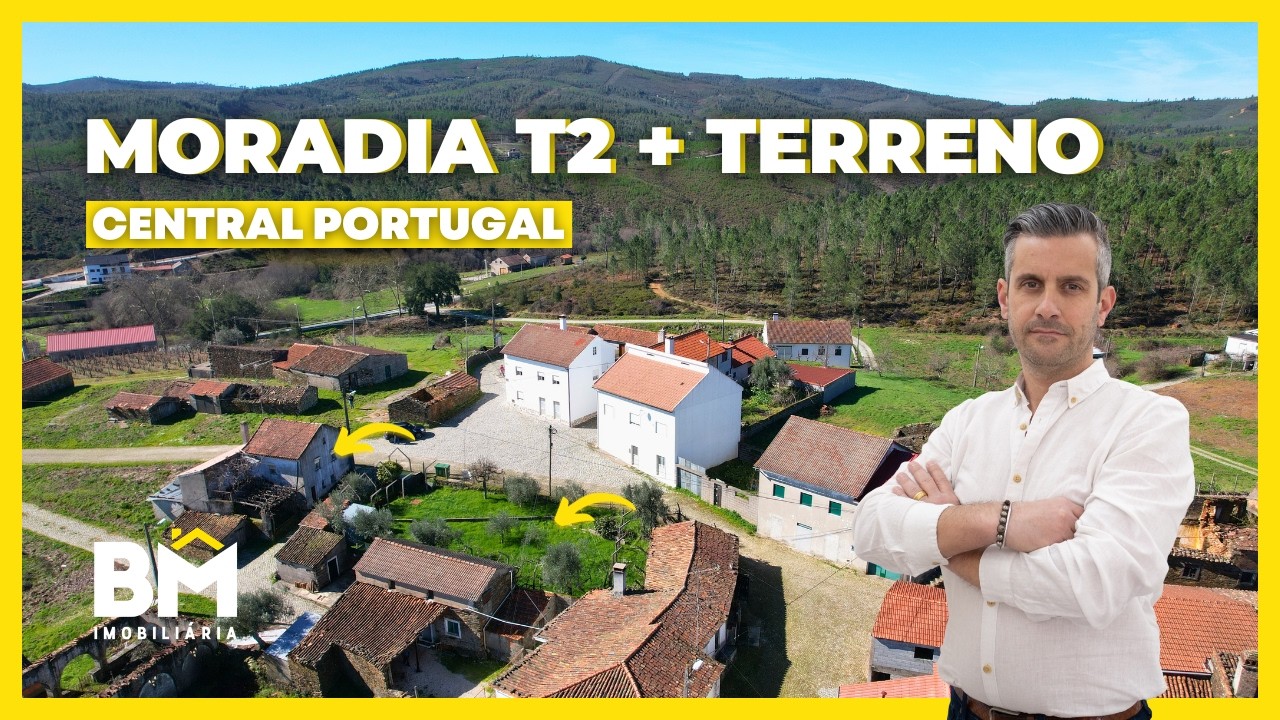 MORADIA T2 + TERRENO | CENTRAL PORTUGAL | 85.000€