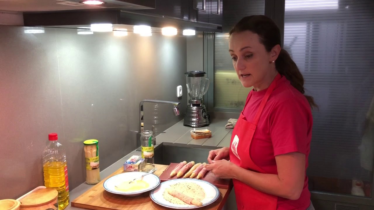 Espárragos Con Jamón De York Rebozados