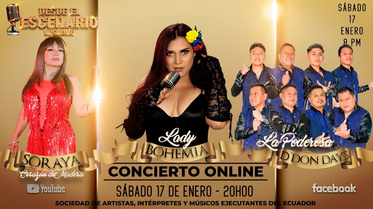 LADY BOHEMIA - SORAYA - BANDA LA PODEROSA  D' DON DAYS - DESDE EL ESCENARIO DE SARIME  17 ENERO 2026