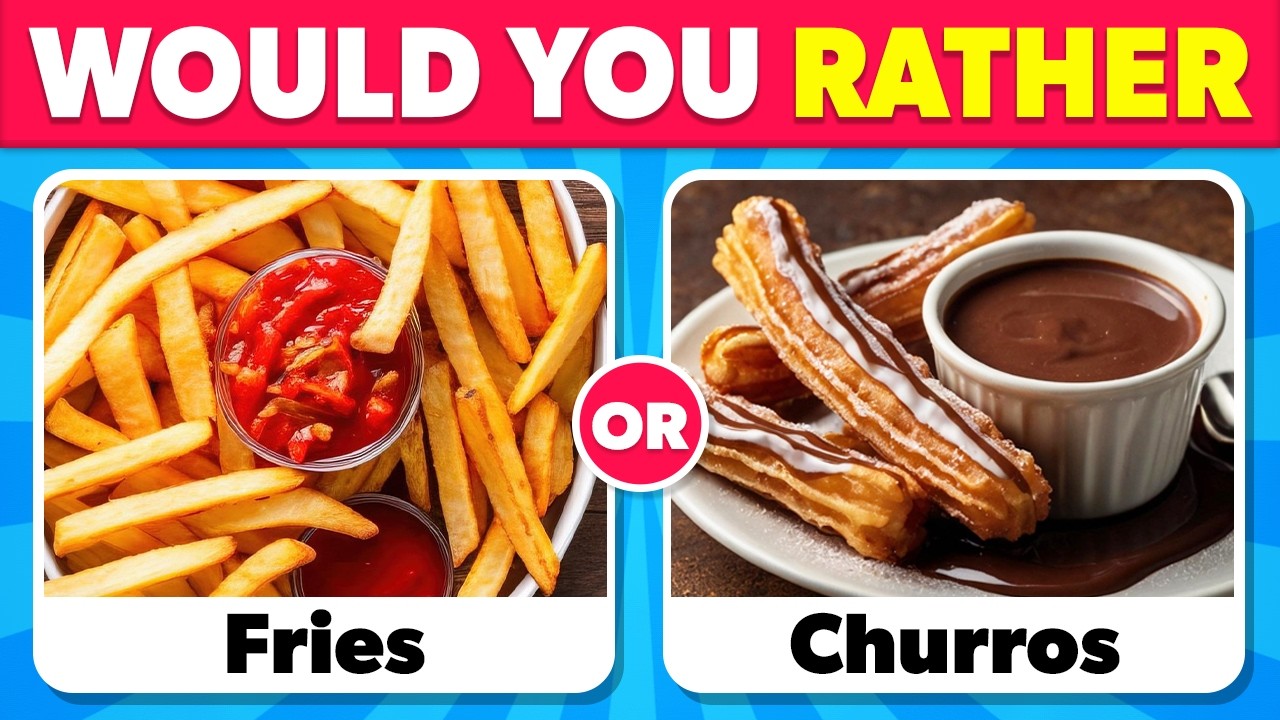 Would You Rather...? 🍟🍧 Sweet vs Savory Food Edition 🍨 Sweet and Salty 🍔