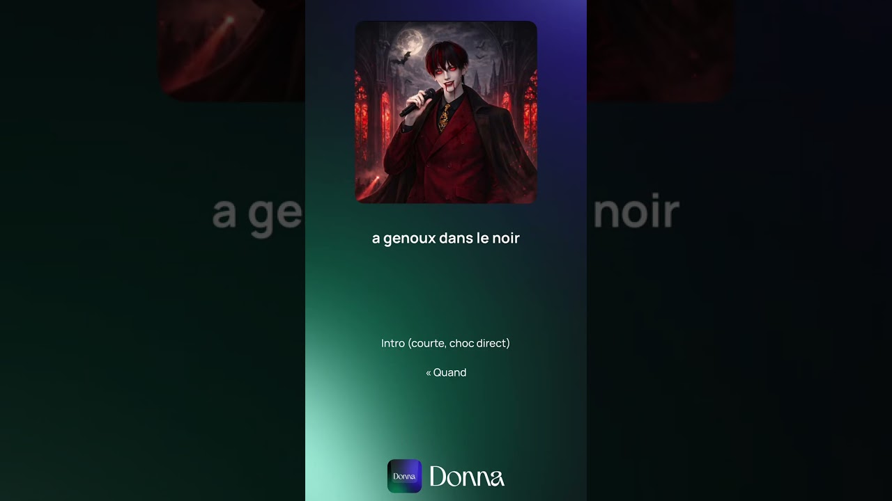 À genoux dans le noir 