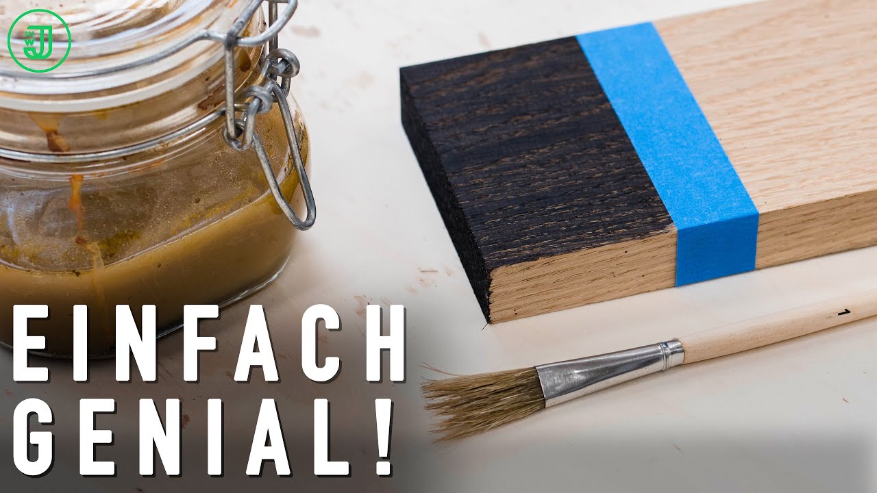 So färbst du dein Holz SCHWARZ in SEKUNDEN! | Jonas Winkler