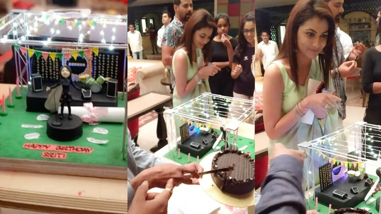 Sriti's birthday celebration on sets|Shabir ahluwalia,sriti Jha Masti.... kumkum Bhagya