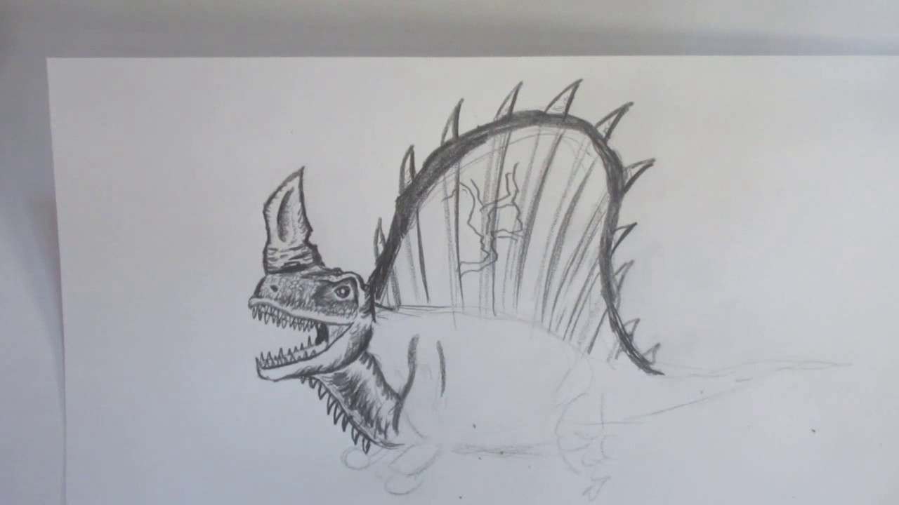 How to Draw Dimetrodon || Jurassic World the Game - Danny the Dinosaur Drawer