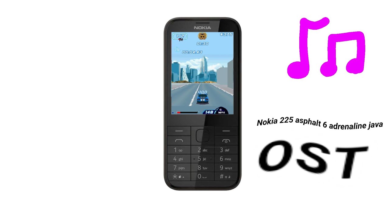 Nokia 225 asphalt 6 adrenaline Java OST (I have a nokia 225 in my collection)