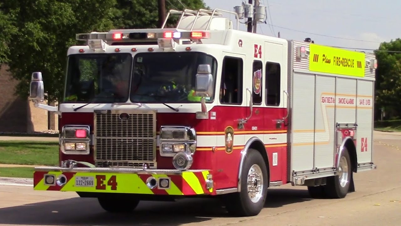 Plano Fire & Rescue - Engine 4 Responding