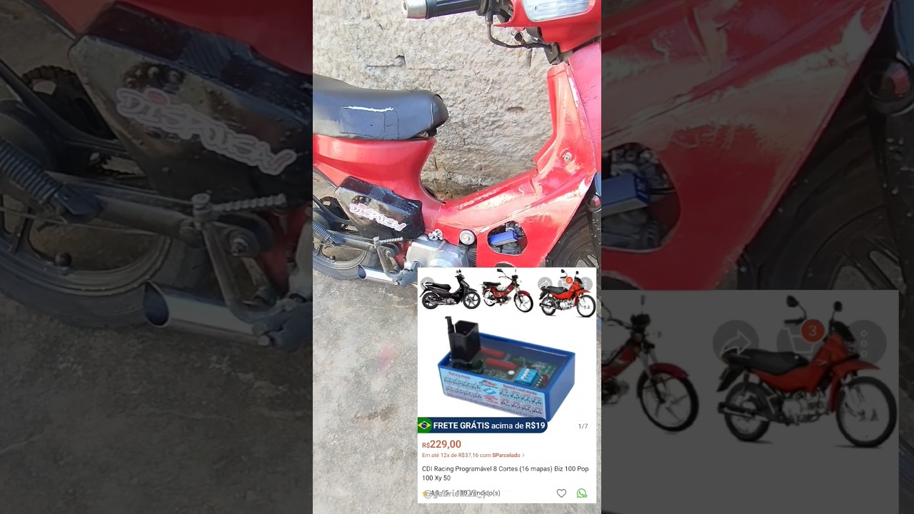 Testando o CDI de corte de giro da sh0ppe na cinquentinha Traxx! 6000rpm