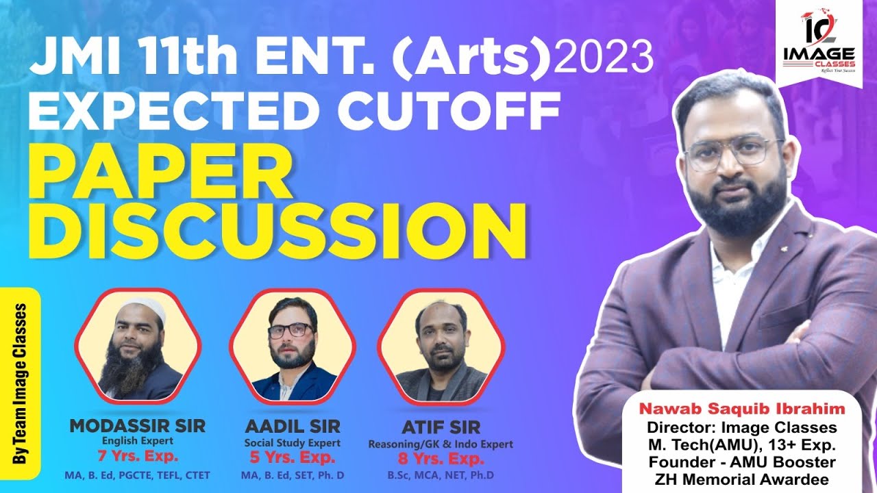 JMI 11th Arts 2023 Paper discussion | By Image Classes