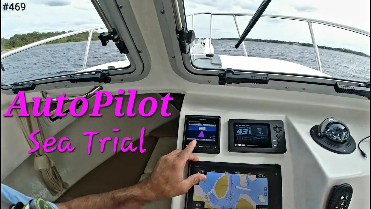 Испытание автопилота Garmin на Garmin Reactor 40, гидравлический насос автопилота объёмом 1,2 литра