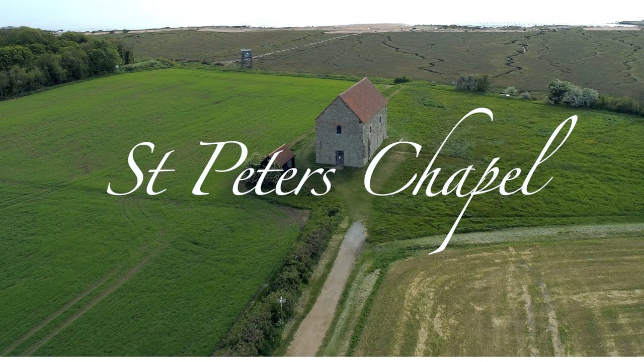 St Peters Chapel - Bradwell On Sea 4k Drone Footage.