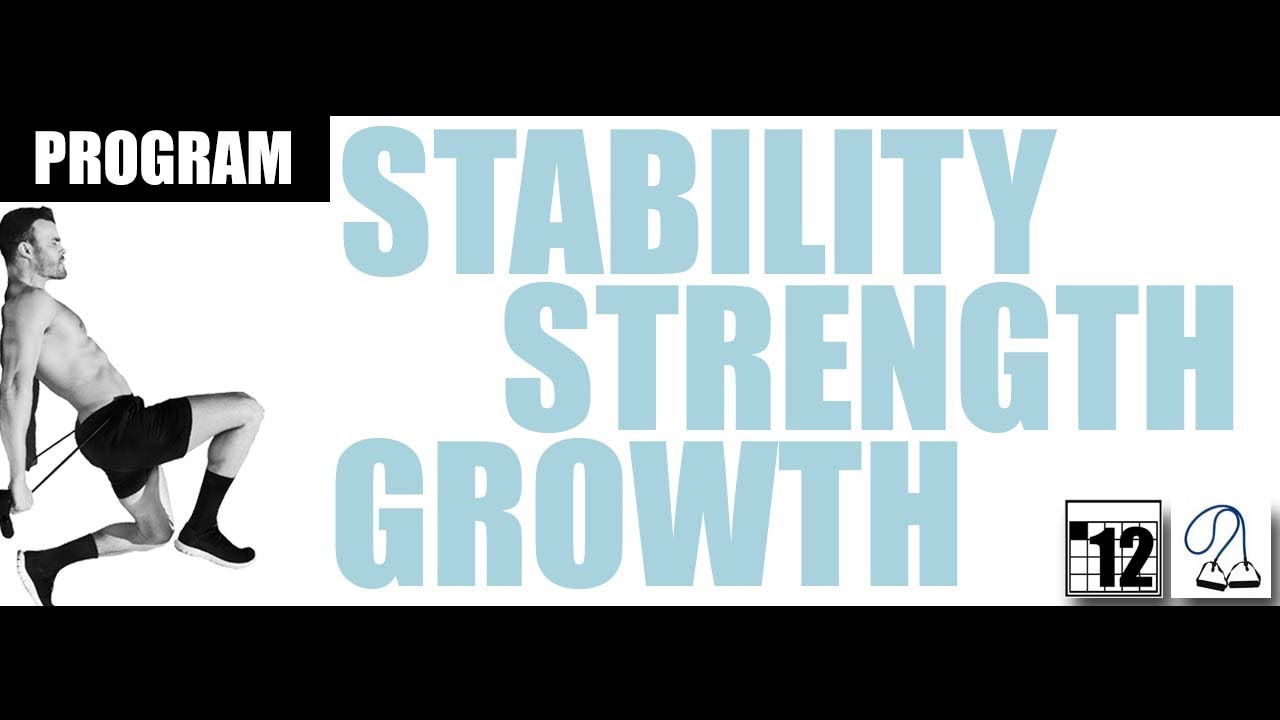 RESISTANCE BAND 12 WEEK TRAINING PROGRAM - FOR STABILITY  STRENGTH AND GROWTH