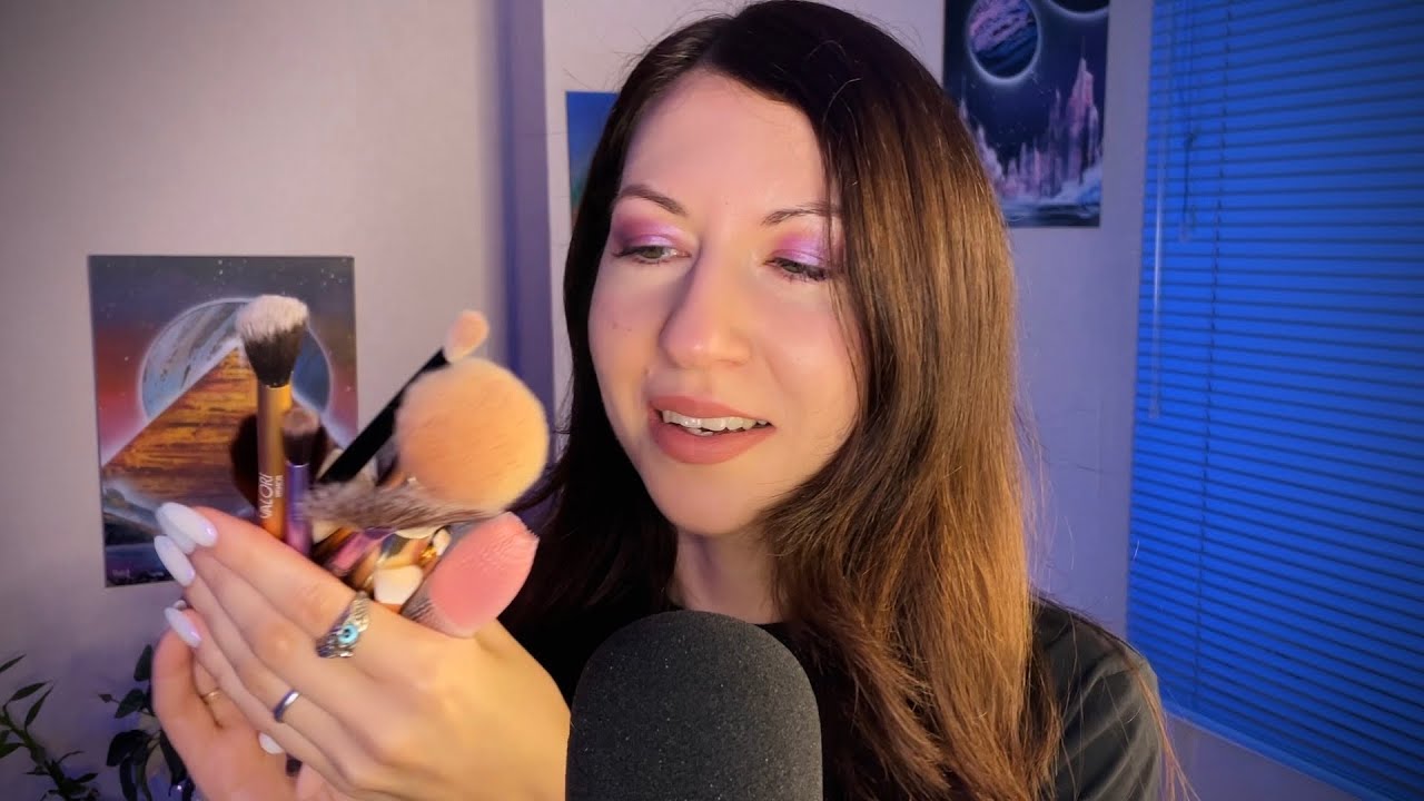 АСМР Замурашу кисточками🙂‍↔️/ медитация на расслабление🧘