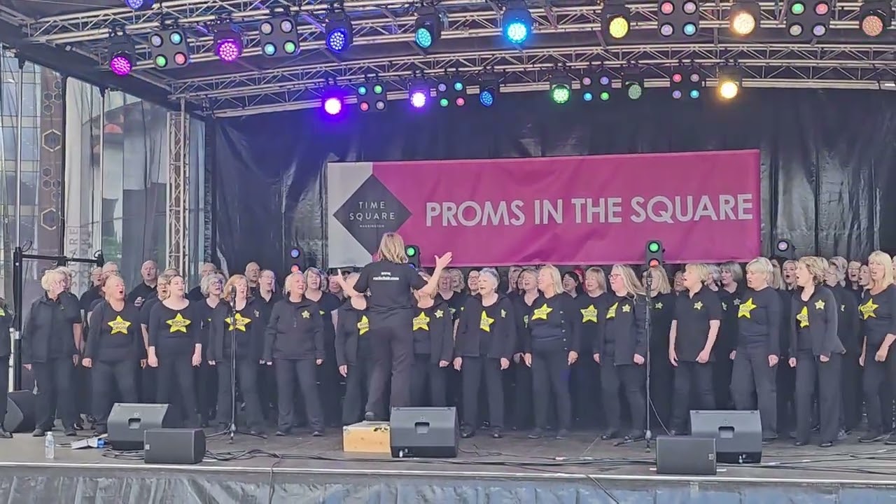 CALL ME Warrington Rock Choir Proms in the Square, Warrington KATHRYN'S ROCK CHOIR  1st June 2025
