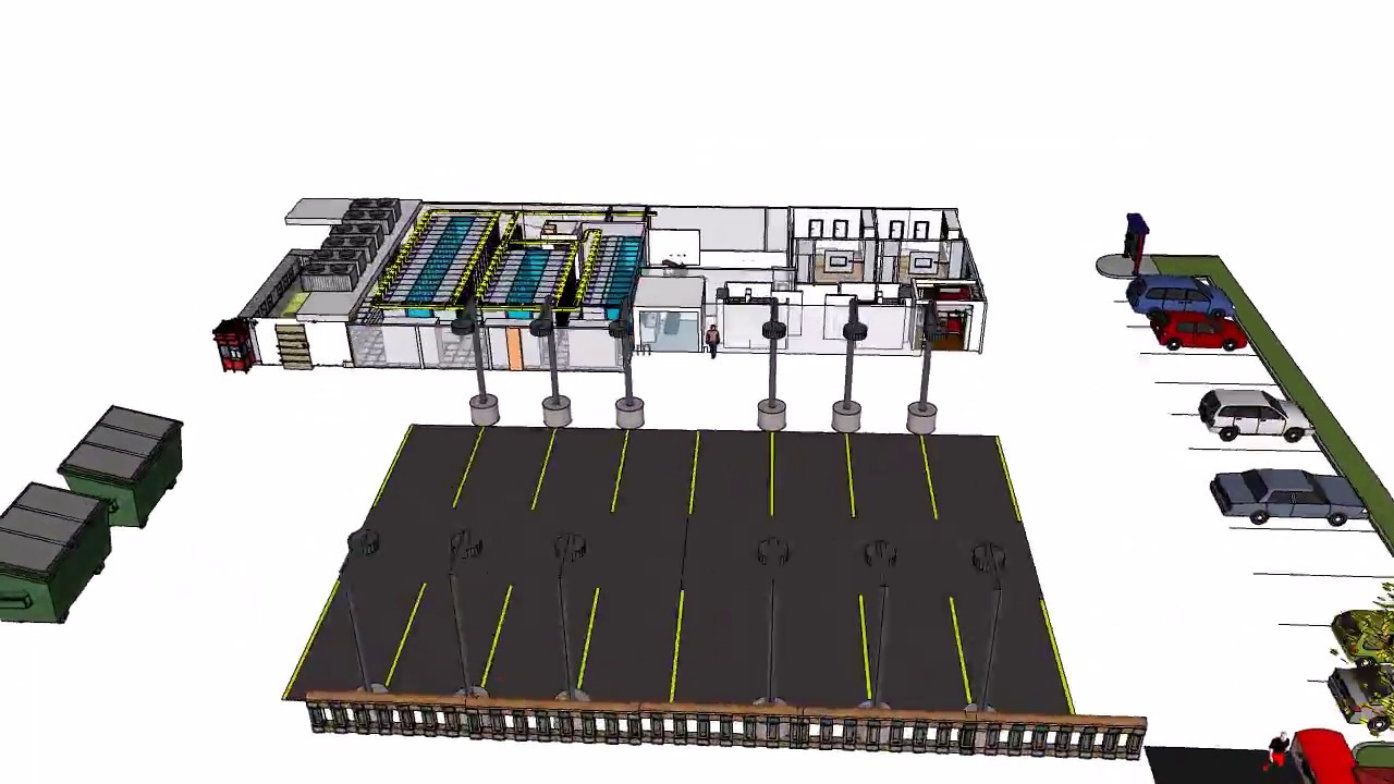 Data Center Tier lll SketchUp