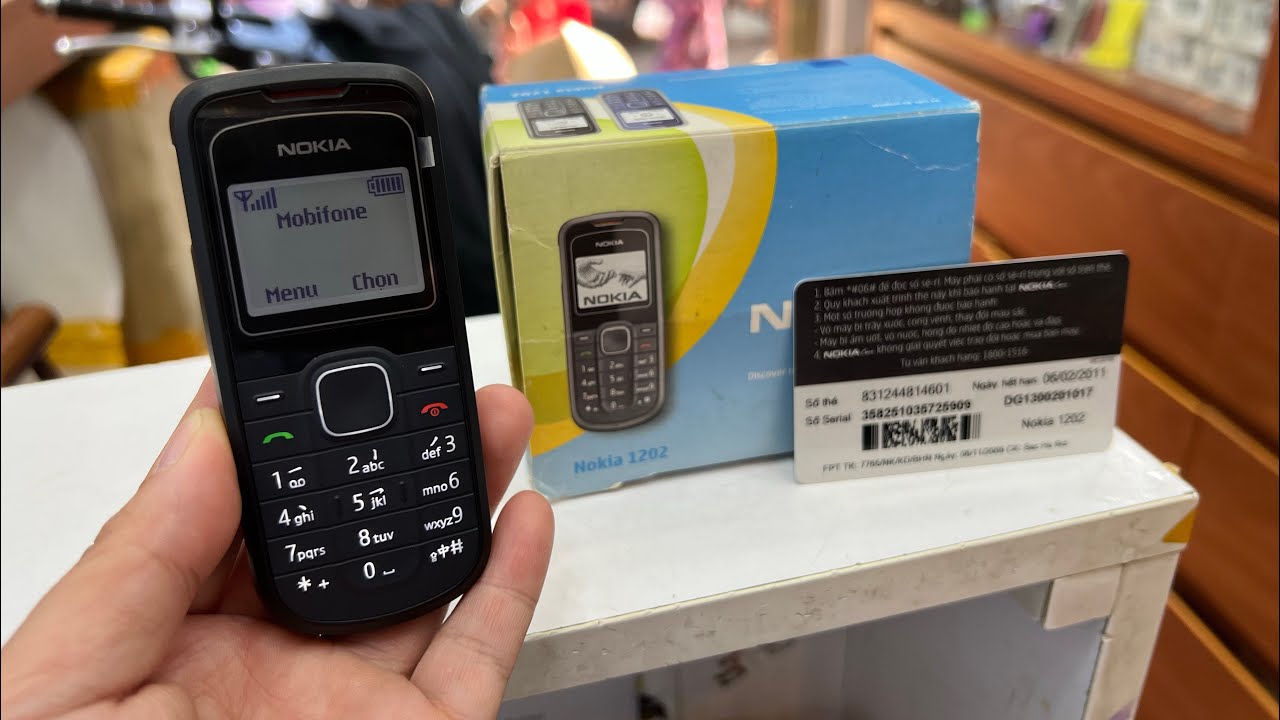 Nokia 1202 FPT màu đen full box mới tại Trùm Máy Cổ VN .