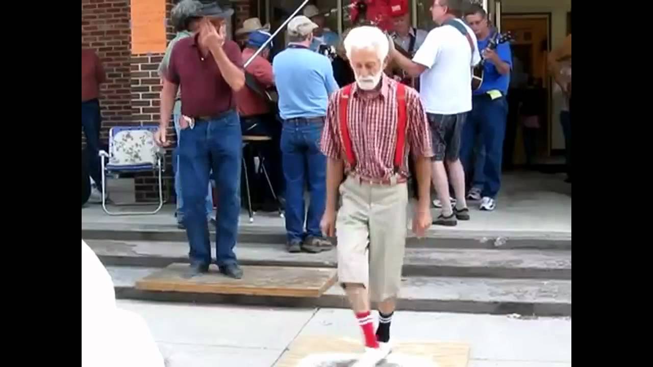 Old man shuffling